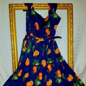 Juicy Jill orange swing dress in size 2x